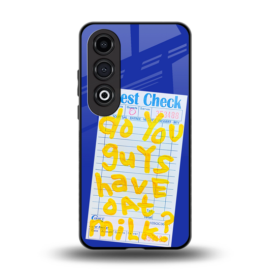 oat milk back phone cover | glass case for oneplus nord ce 4