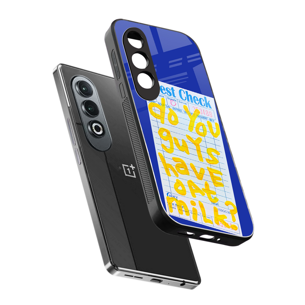 oat milk back phone cover | glass case for oneplus nord ce 4