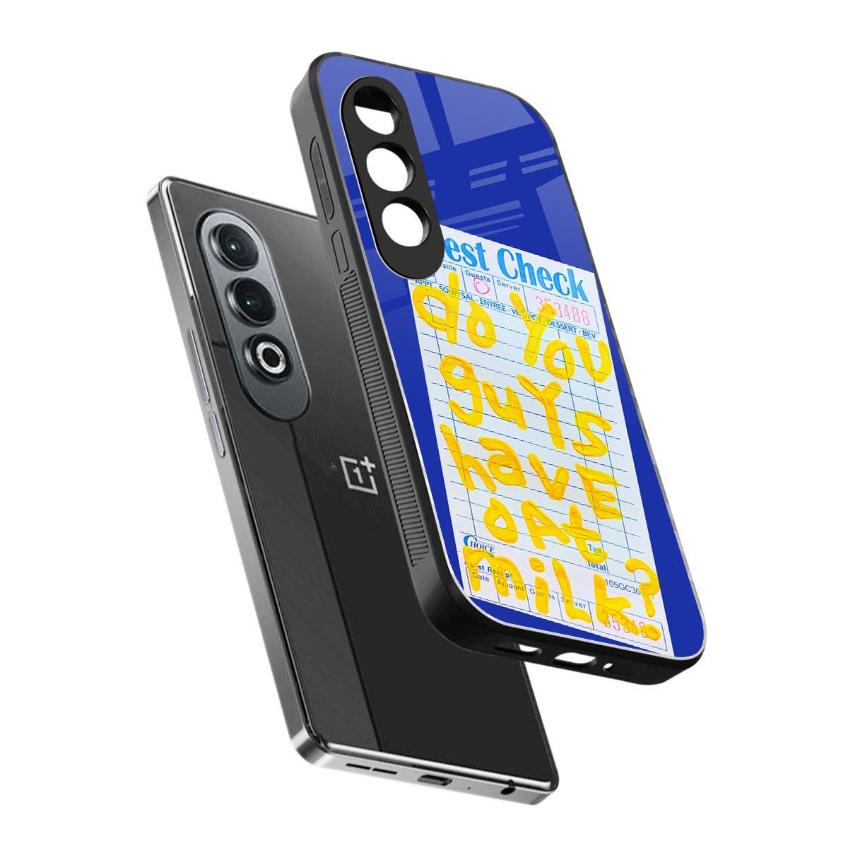 oat milk back phone cover | glass case for oneplus nord ce 4