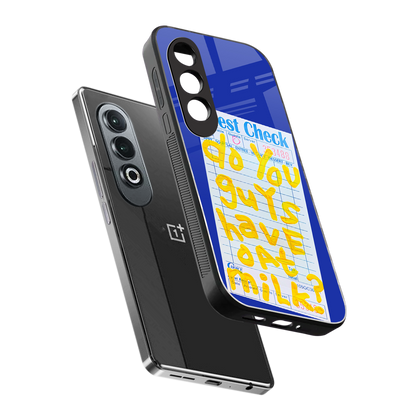 oat milk back phone cover | glass case for oneplus nord ce 4