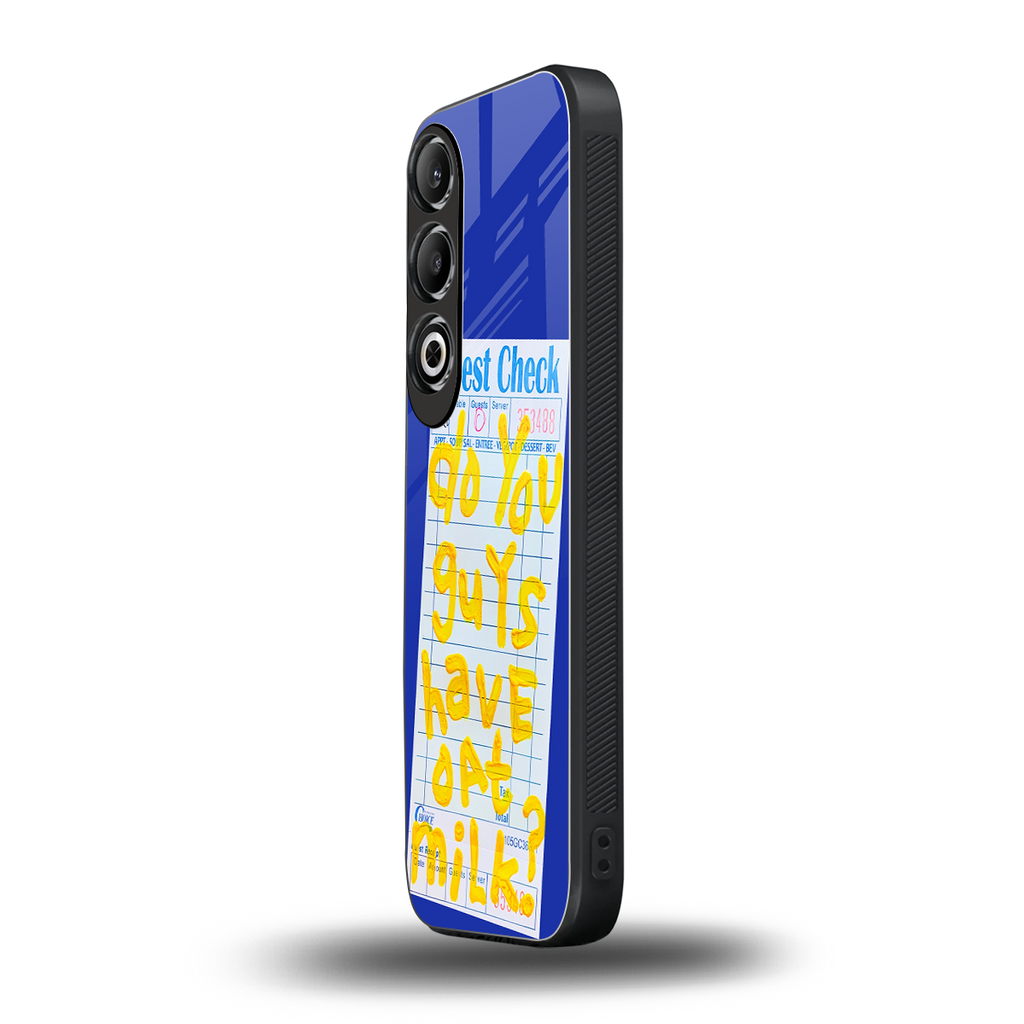oat milk back phone cover | glass case for oneplus nord ce 4