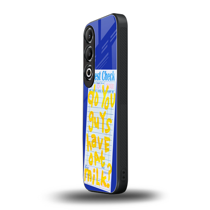 oat milk back phone cover | glass case for oneplus nord ce 4