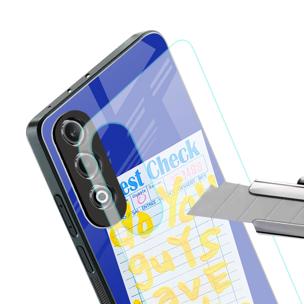 oat milk back phone cover | glass case for oneplus nord ce 4