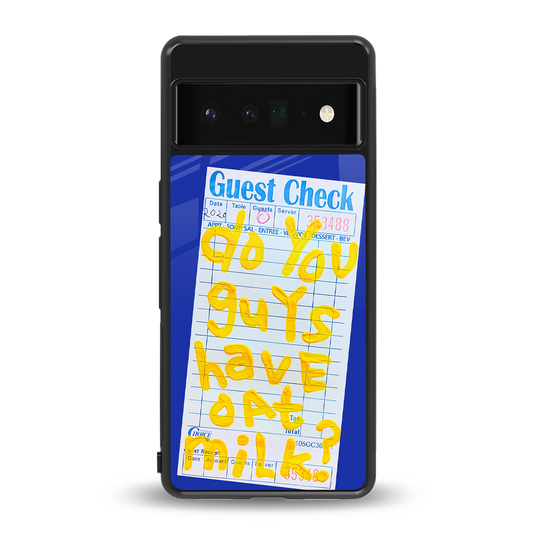 oat milk back phone cover | glass case for google pixel 6 pro