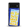 oat milk back phone cover | glass case for Google Pixel 6A