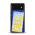 oat milk back phone cover | glass case for Google Pixel 6A