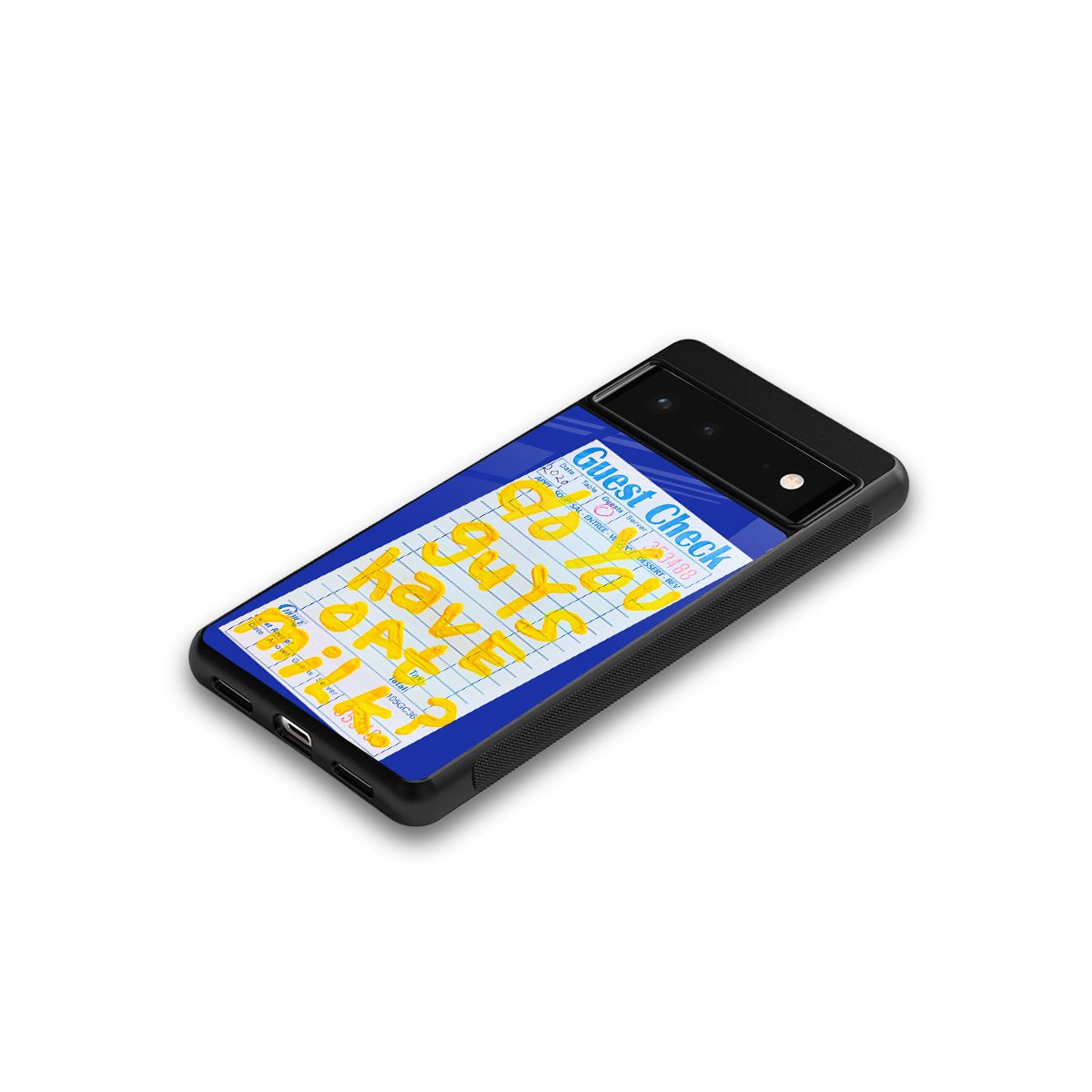 oat milk back phone cover | glass case for google pixel 6