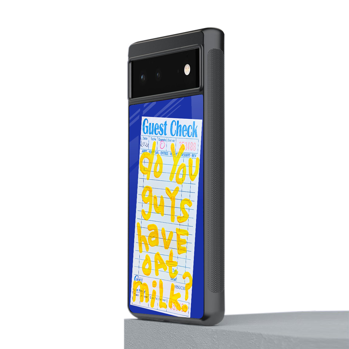 oat milk back phone cover | glass case for google pixel 6