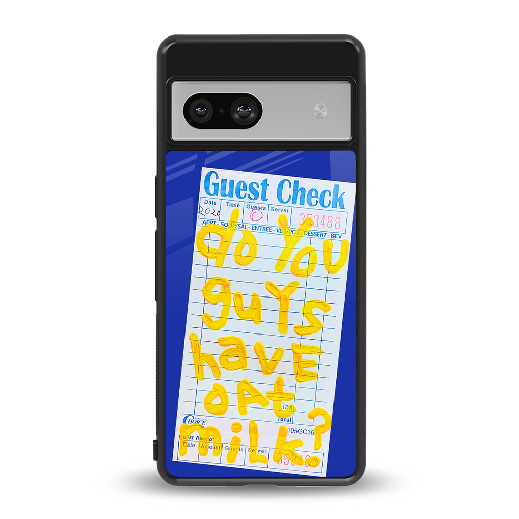 oat milk back phone cover | glass case for Google Pixel 7