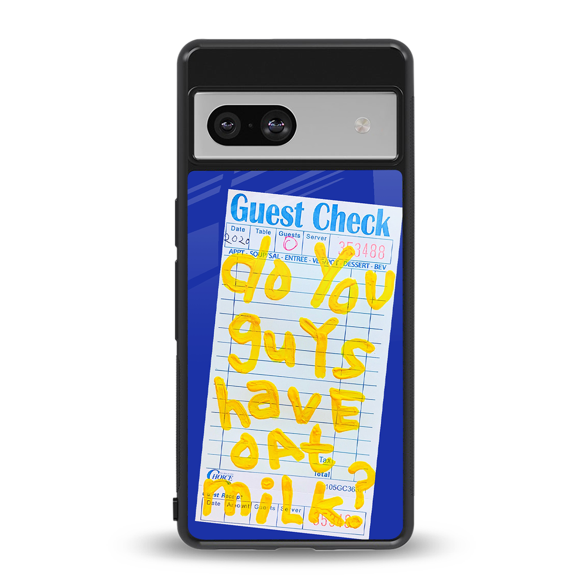oat milk back phone cover | glass case for Google Pixel 7A