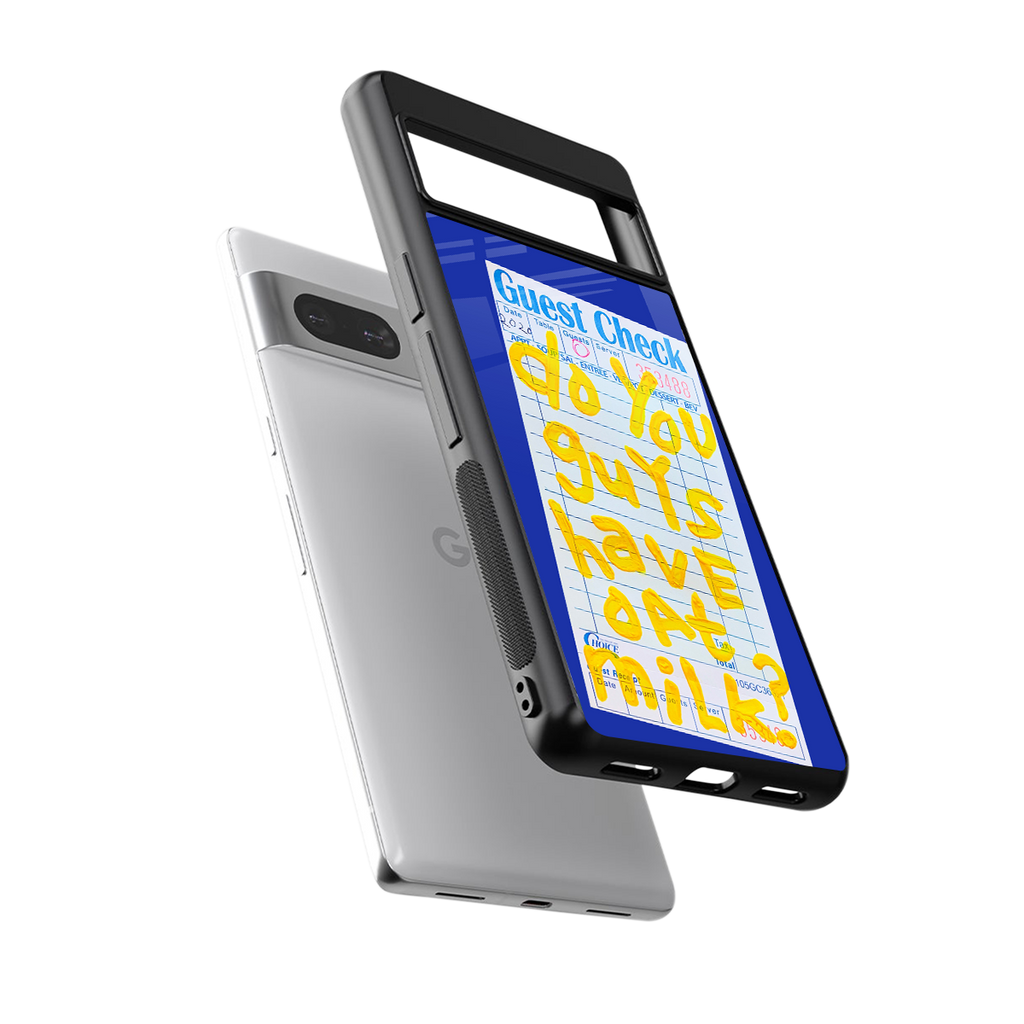 oat milk back phone cover | glass case for Google Pixel 7
