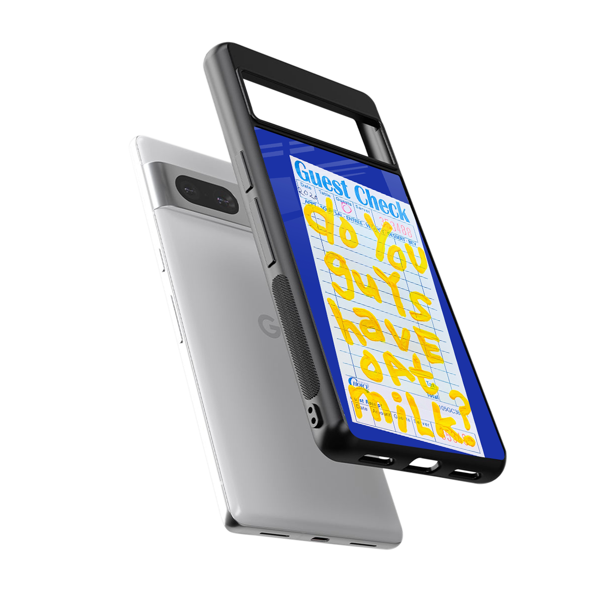 oat milk back phone cover | glass case for Google Pixel 7A