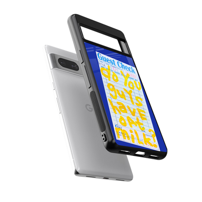 oat milk back phone cover | glass case for Google Pixel 7A
