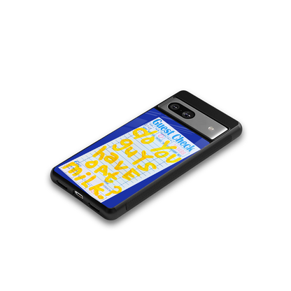 oat milk back phone cover | glass case for Google Pixel 7A