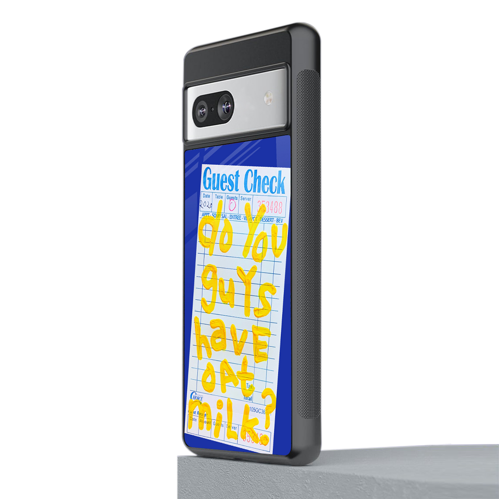 oat milk back phone cover | glass case for Google Pixel 7