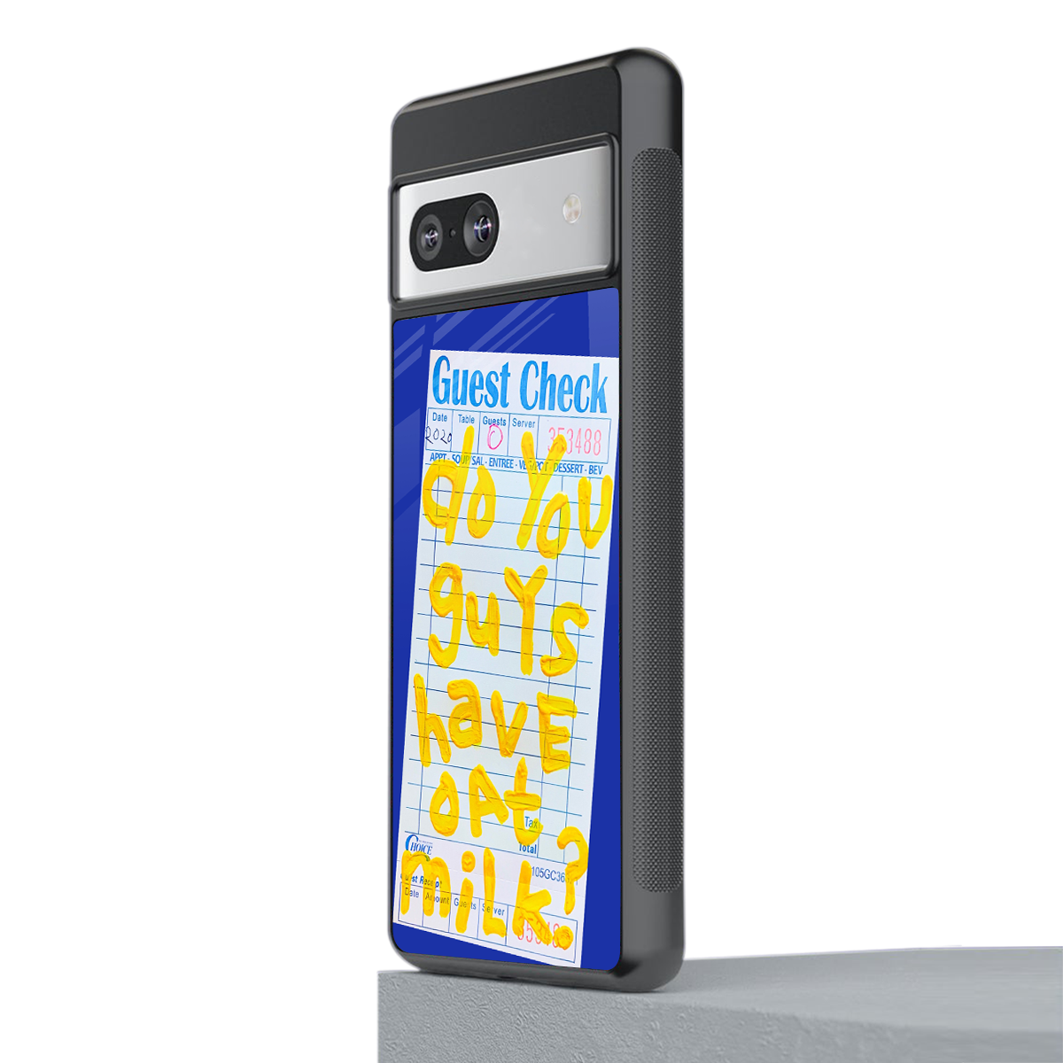 oat milk back phone cover | glass case for Google Pixel 7A