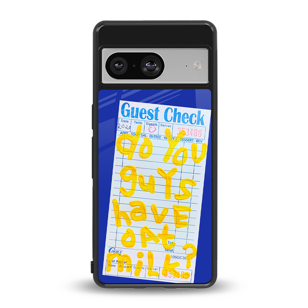oat milk back phone cover | glass case for Google Pixel 8