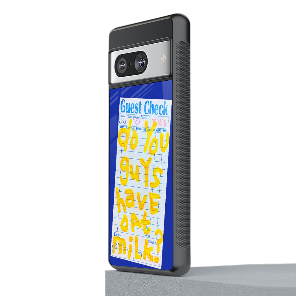oat milk back phone cover | glass case for Google Pixel 8