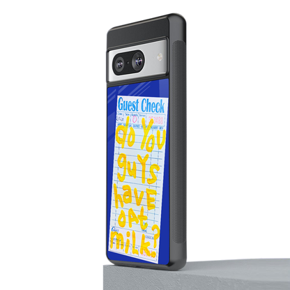 oat milk back phone cover | glass case for Google Pixel 8