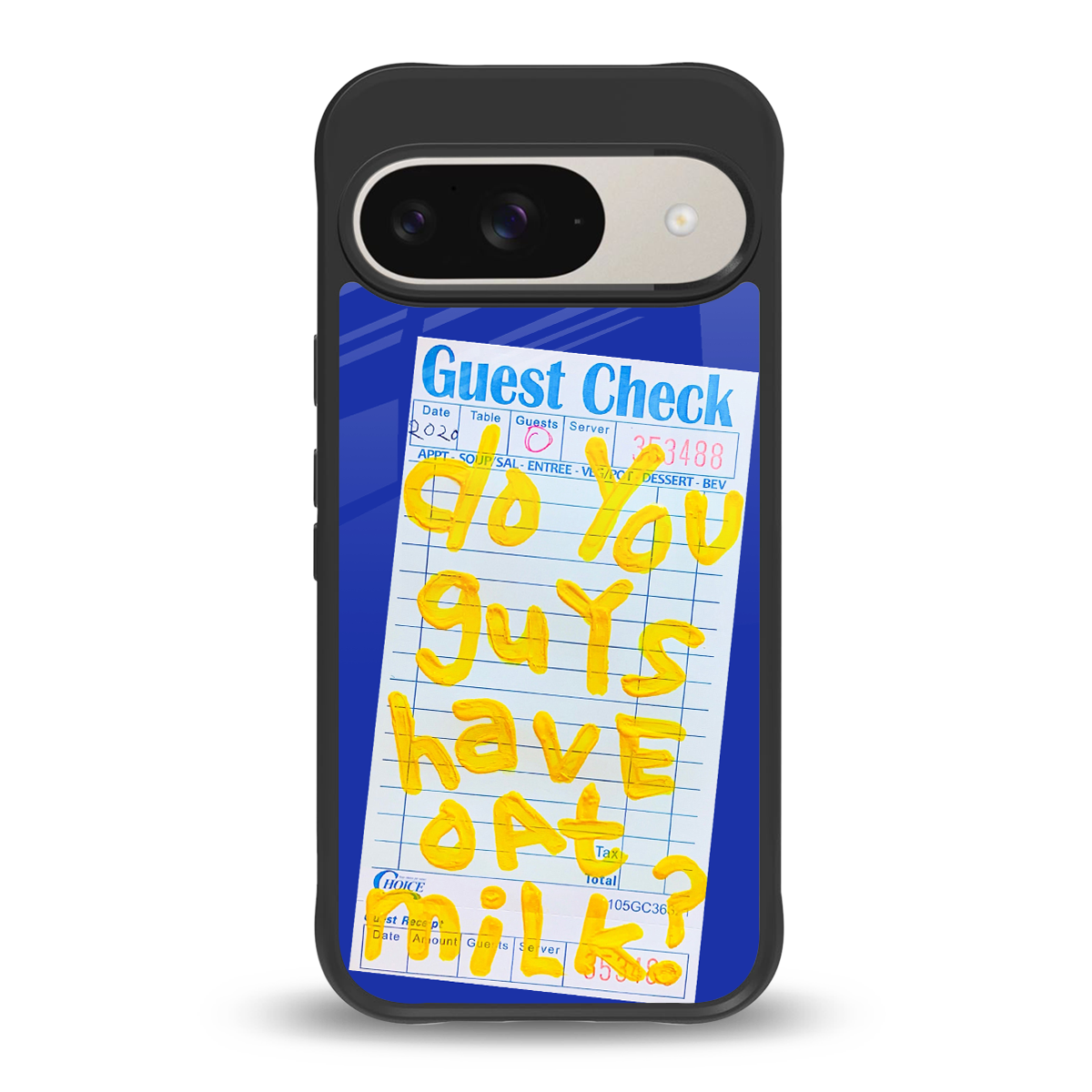 oat milk back phone cover | glass case for google pixel 9