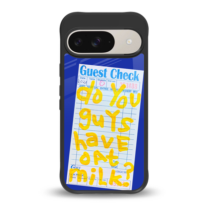 oat milk back phone cover | glass case for google pixel 9