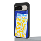 oat milk back phone cover | glass case for google pixel 9