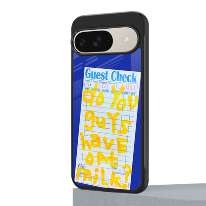 oat milk back phone cover | glass case for google pixel 9