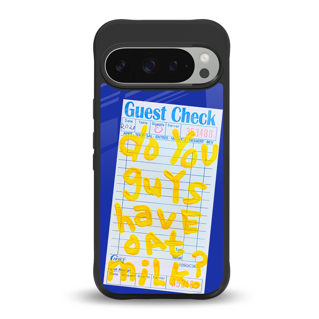 oat milk back phone cover | glass case for google pixel 9 pro
