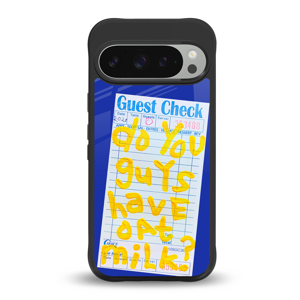oat milk back phone cover | glass case for google pixel 9 pro xl