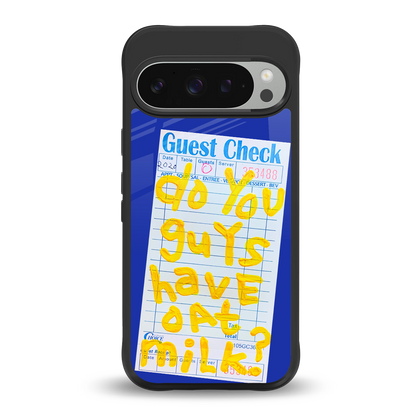 oat milk back phone cover | glass case for google pixel 9 pro xl