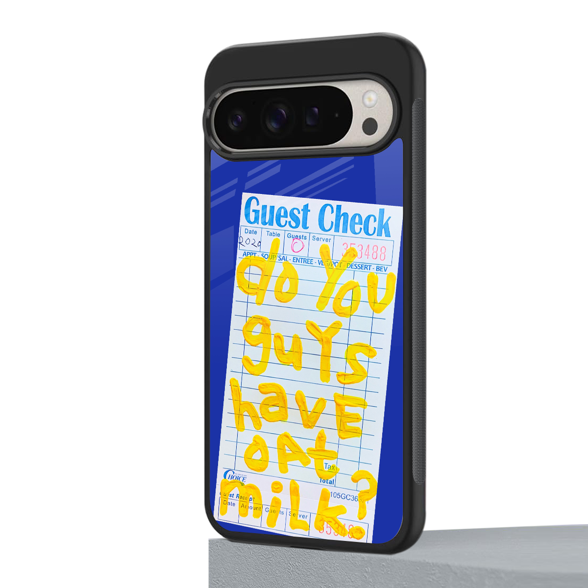 oat milk back phone cover | glass case for google pixel 9 pro xl