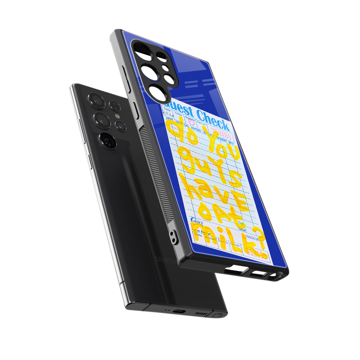 oat milk back phone cover | glass case for samsung galaxy s23 ultra