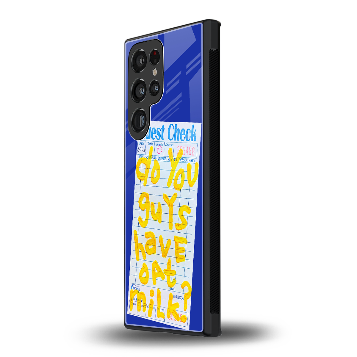 oat milk back phone cover | glass case for samsung galaxy s24 ultra