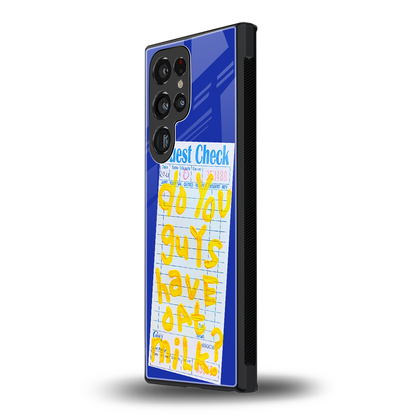 oat milk back phone cover | glass case for samsung galaxy s24 ultra