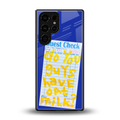 oat milk back phone cover | glass case for samsung galaxy s25 ultra