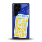 oat milk back phone cover | glass case for samsung galaxy s25 ultra