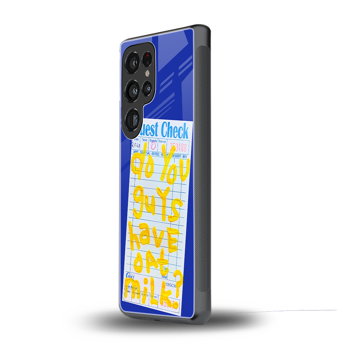 oat milk back phone cover | glass case for samsung galaxy s25 ultra
