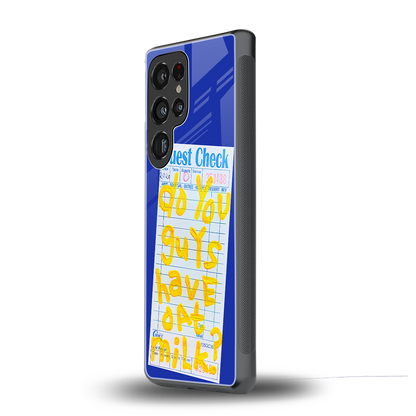 oat milk back phone cover | glass case for samsung galaxy s25 ultra