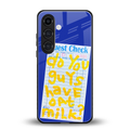 oat milk back phone cover | glass case for samsung galaxy s25