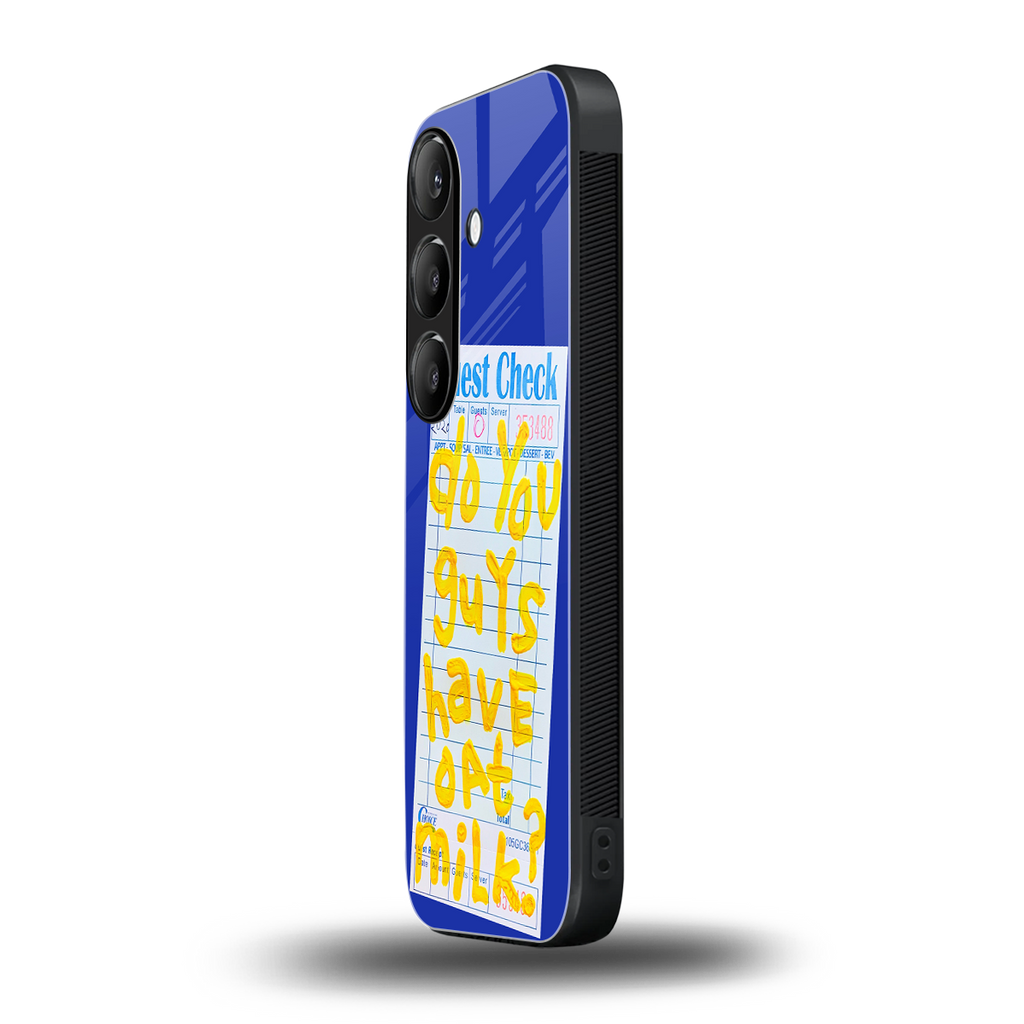 oat milk back phone cover | glass case for samsung galaxy s24