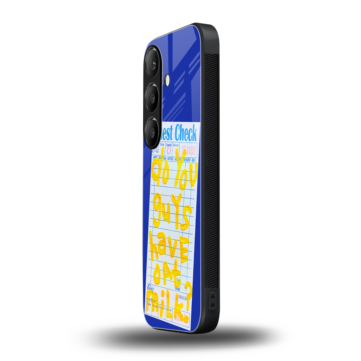 oat milk back phone cover | glass case for samsung galaxy s24 plus