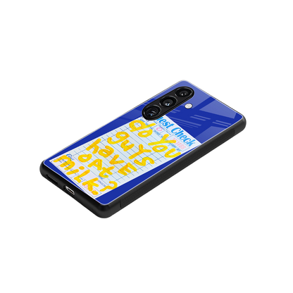 oat milk back phone cover | glass case for samsung galaxy s24 fe