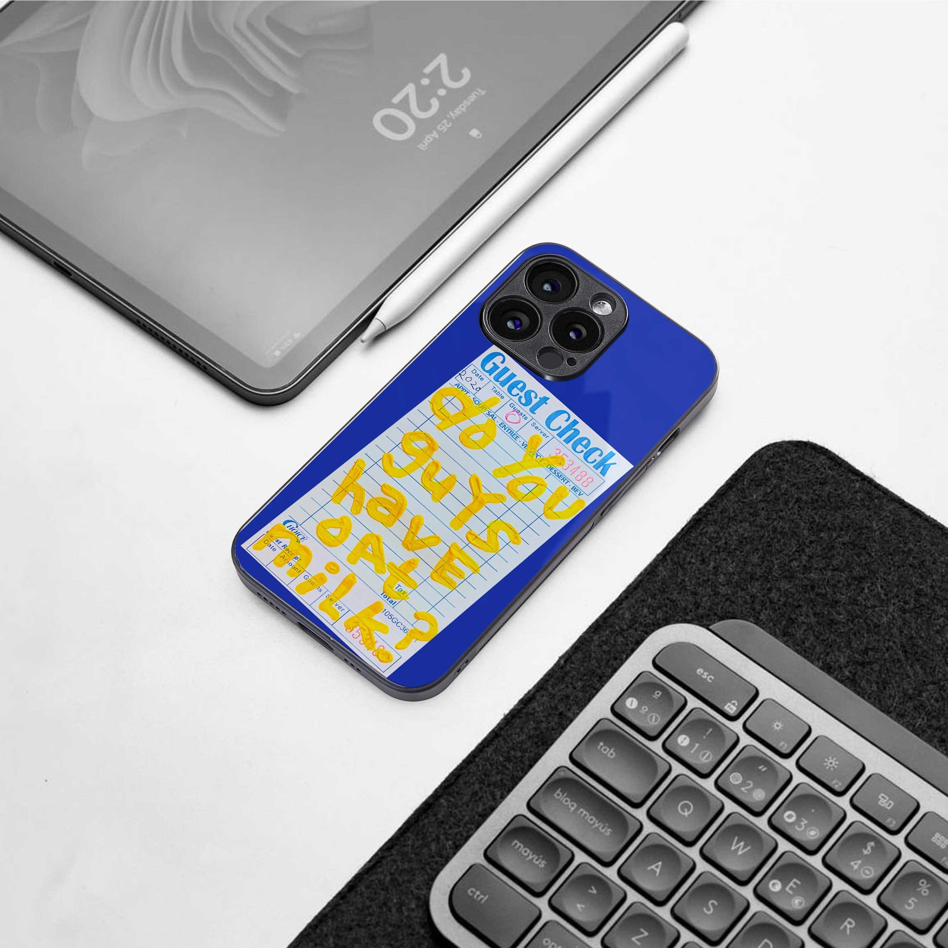 oat milk back phone cover | glass case for samsung galaxy s24 ultra