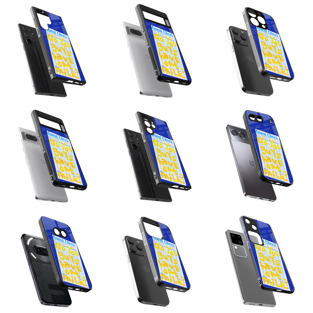 Durable Glass Back Mobile Case for iPhone, Samsung, OnePlus, Google Pixel, Redmi, Vivo, Oppo