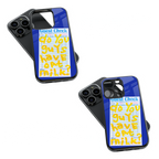 Trendy Glass Back Mobile Case for iPhone, Samsung, Redmi, OnePlus, Google Pixel, Motorola