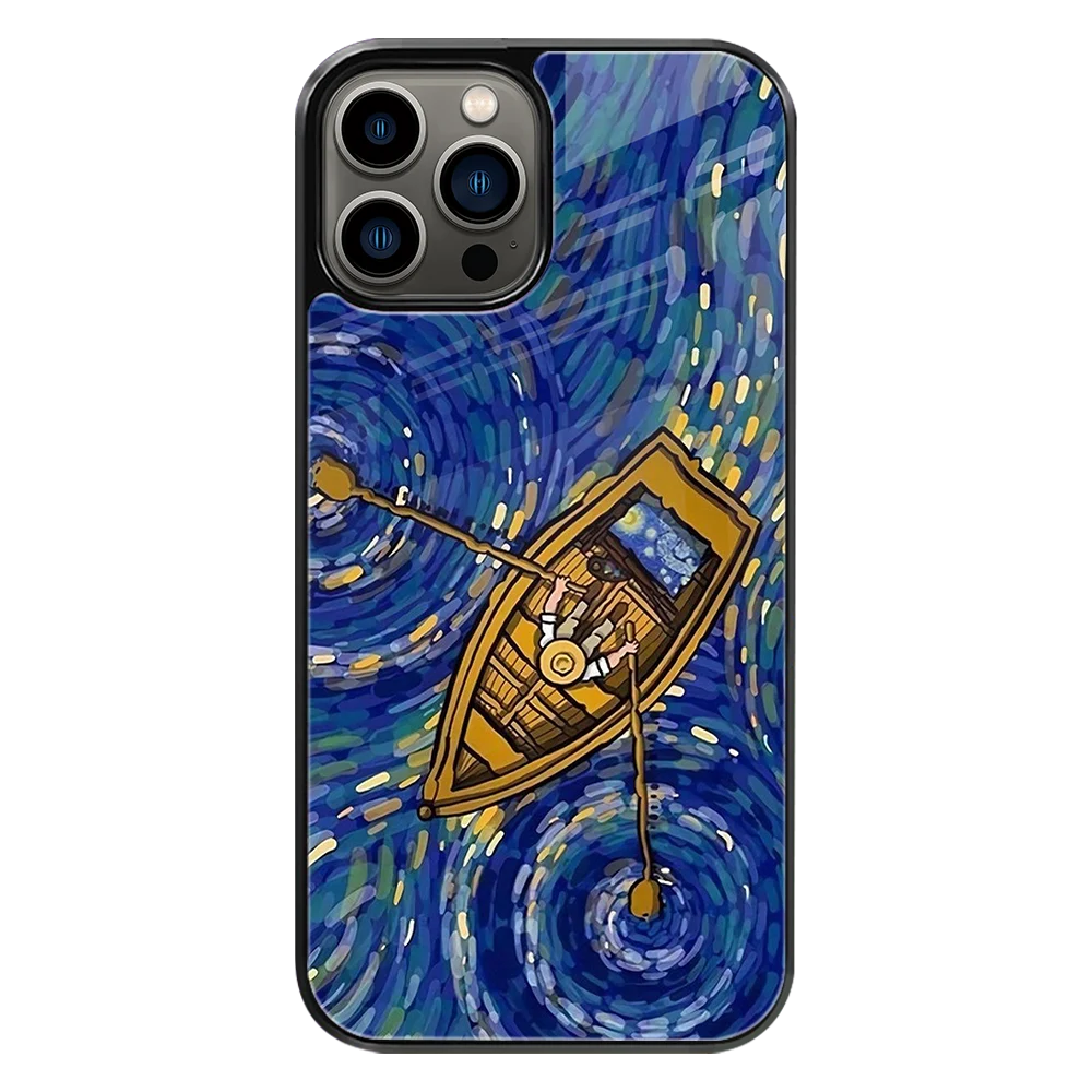 Premium Glass Back Mobile Phone Cover for iPhone, Samsung, OnePlus, Google Pixel, Redmi, Oppo, Vivo & Realme