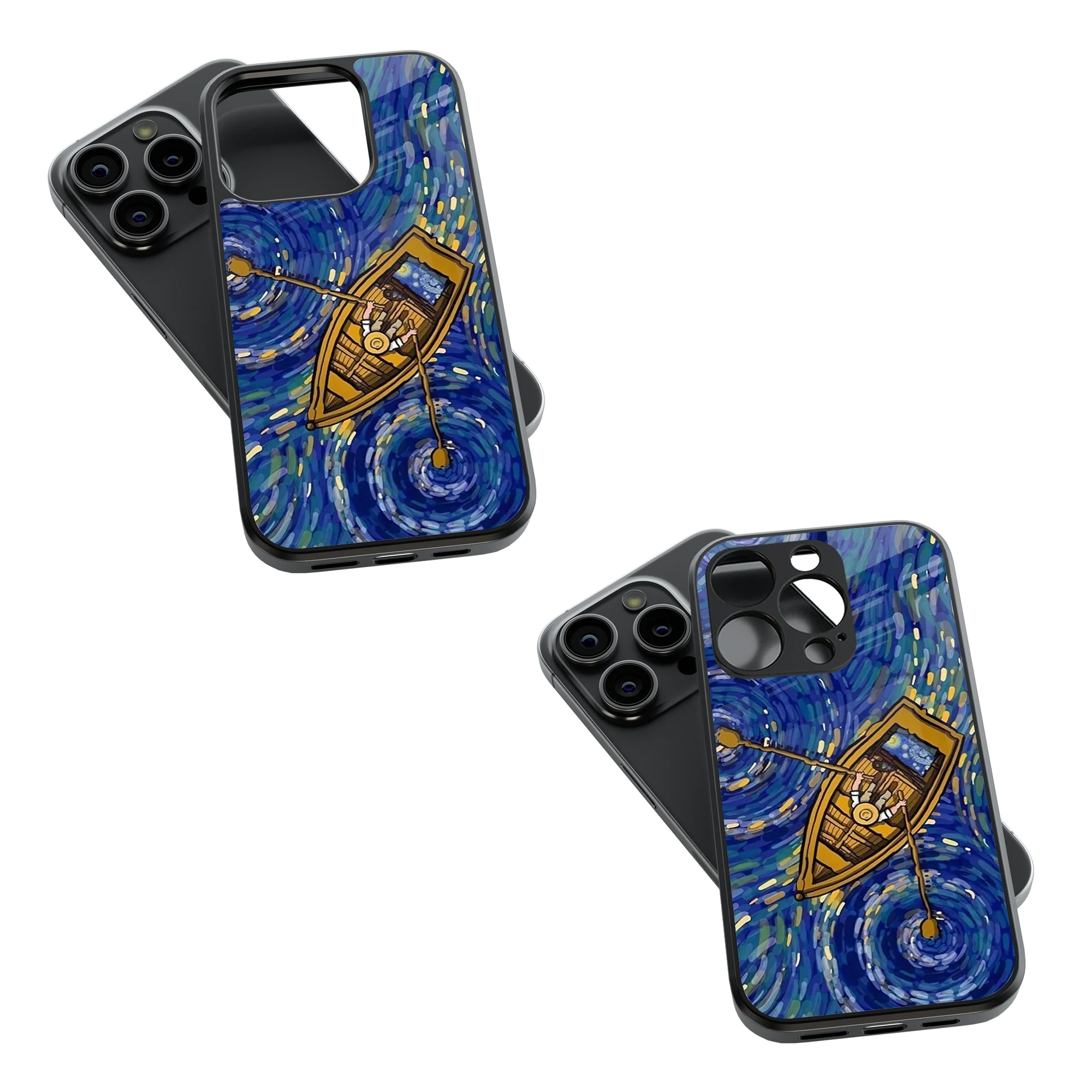 Trendy Glass Back Mobile Case for iPhone, Samsung, Redmi, OnePlus, Google Pixel, Motorola