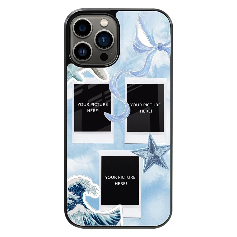 Polaroid Personalised Glass Phone Case