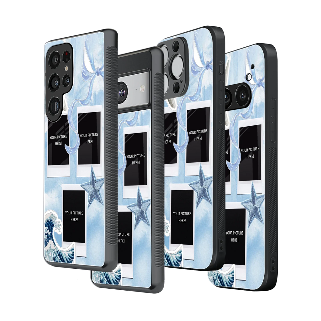 Polaroid Personalised Glass Phone Case