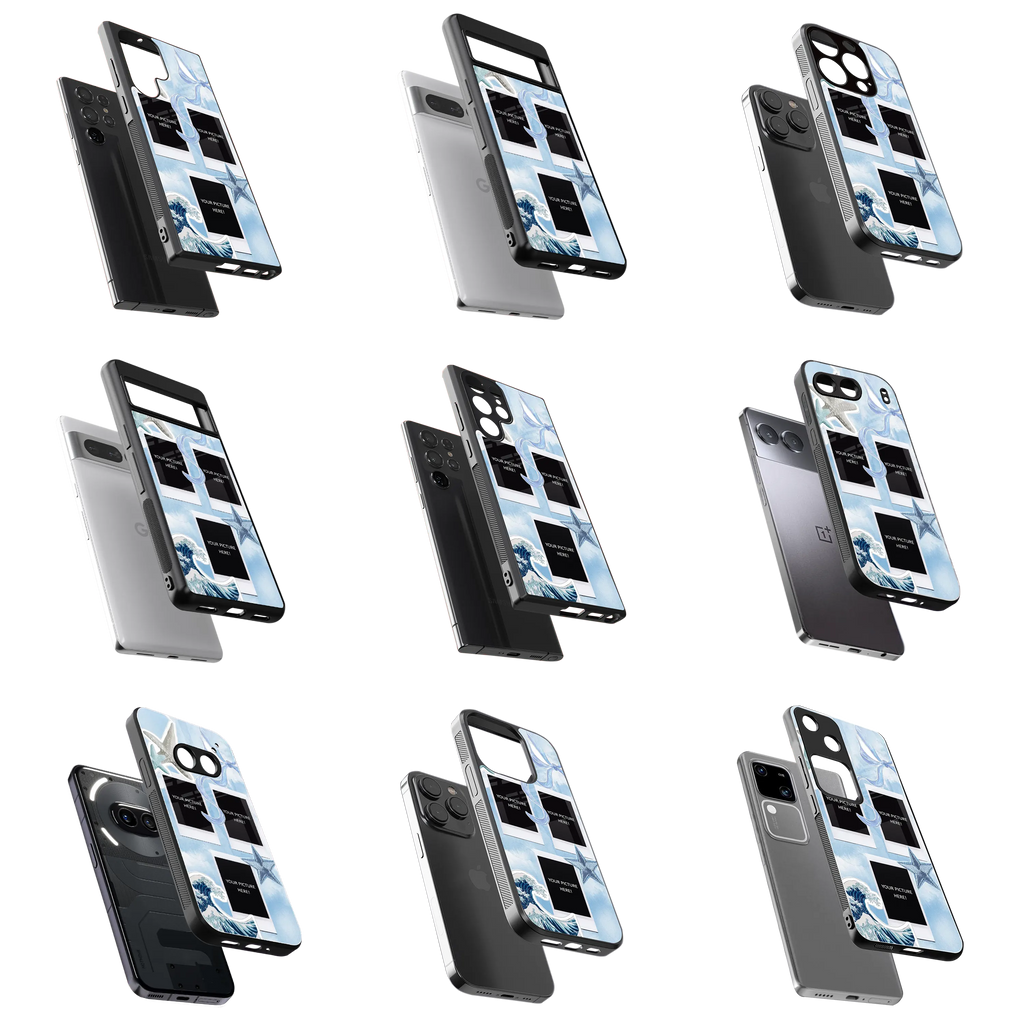 Polaroid Personalised Glass Phone Case